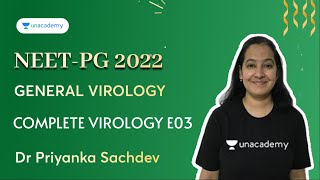 NEET PG  General Virology  Complete Virology E03  Dr Priyanka Sachdev [upl. by Davison]