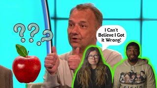 AMERICANS REACT TO Bob Mortimer claims he can break an apple in half with his bare hands WILTY [upl. by Ahsimak797]