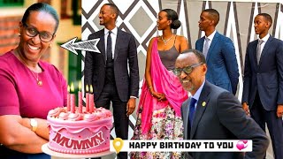 Mu rugo🥰Yaririmbye KWISABUKURU YA JEANNETTE KAGAMEANGE KAGAME na CYOMORO KAGAME na IAN KAGAME [upl. by Merth]