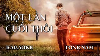 Một Lần Cuối Thôi  Karaoke Tone Nam  Beat Chuẩn Hồ Ngọc Hà 2024  Sam Karaokes [upl. by Nnaeiram982]