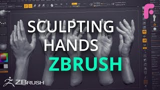 Sculpting Hands in ZBrush Like a Pro [upl. by Nigam84]