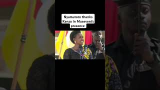 Phiona Nyamutoro thanks Eddy Kenzo in President Musevenis presence [upl. by Fortunna5]