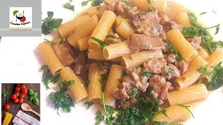 tortiglioni ai funghi e salsiccia ricetta facilecucinatipica [upl. by Winifield]