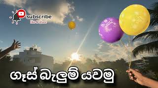 ගෑස් බැලුන් යවමු  Lets experience with gas balloon with unexpected results  2024 [upl. by Maccarone]