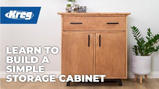 How To Build A Storage Cabinet  Free Woodworking Project Plan [upl. by Jenks]