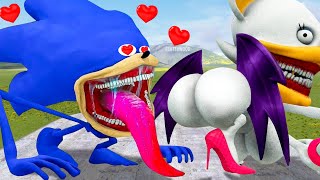 ALL NEW SONIC TAPES LOVE AND SHIN SONIC TAPES in Garrys Mod What are Sonic Tapes and Rouge doing [upl. by Tobin]