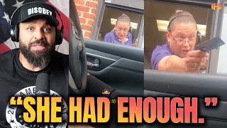 White Cashier Goes Off On Black Woman in Drive Thru 🤯 [upl. by Holleran908]