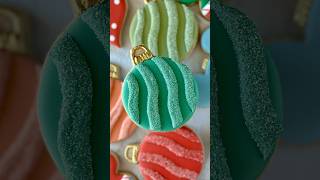 Ornament One☝🏼✨🎄 enlightenedbakery royalicing sugarcookies ornament christmas2024 [upl. by Stelmach]