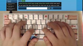 Novelkeys Cream Kaihua Typing Test [upl. by Sinegra]