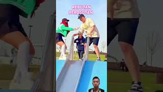 Rebutan perosotan funny comedy parkour fun prank nostalgia music smartphone song retro [upl. by Naenaj424]