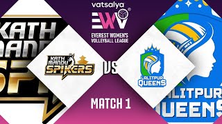 KATHMANDU SPIKERS VS LALITPUR QUEENS  Match 1  30th Sep  Everest Womens Volleyball League 2024 [upl. by Draper]