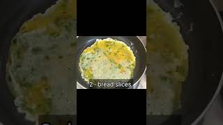 Bread Omelette Sandwich Recipe shorts [upl. by Ydok217]