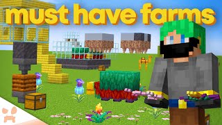 10 Minecraft 120 Farms In 10 Minutes [upl. by Llerrac]