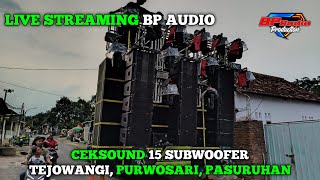 LIVE CEKSOUND BP AUDIO READY 15 SUB KARNAVAL TEJOWANGI PURWOSARI PASURUHAN [upl. by Llewxam]