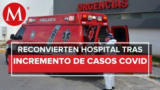 Reconvierten hospital en clinica covid en Cancún [upl. by Isiahi]