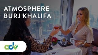 Atmosphere restaurant Burj Khalifa Dubai United Arab Emirates  442 meters above the ground [upl. by Perren]