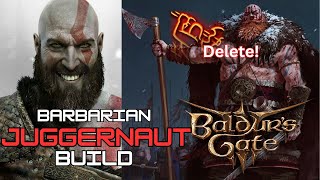 This BarbarianMonk Build is Insane II Unstoppable Juggernaut II Baldurs Gate 3 [upl. by Llenart]