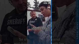 Video shows arrest of Washington woman accused of killing her 4yearold son [upl. by Yendis856]