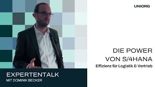 UNIORG Experten Talk Die Power von S4HANA  Effizienz für Logistik amp Vertrieb [upl. by Ofella]