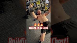 Building a WIDE Chest 🔥 shorts workout [upl. by Aniat81]