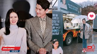 Hyun Bin Personally Visits Film Set to Support Son Yejin and Gifts Coffee Truck—So Happy [upl. by Mrots832]