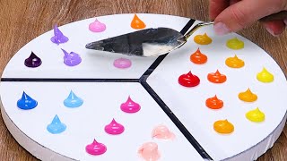 How to Paint Abstract 3 piece of art  Easy amp Beautiful Painting [upl. by Gerc]