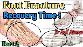 foot fracture recovery time  foot fracture treatment  metatarsal fracture recovery time in hindi [upl. by Adyol128]