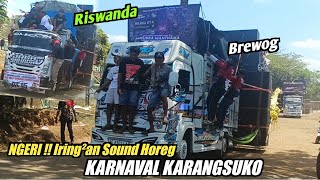 Ngeri  Riswanda Brewog Audio amp Puluhan Armada Sound Otw Start Karnaval Karangsuko Pagelaran [upl. by Carley]