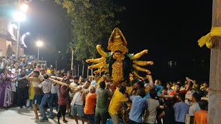 Durga Puja 2024  Visarjan at Khardah Rashkhola Ghat  শুভ বিজয়া  বিসর্জন ২০২৪ ❤️ [upl. by Htieh]