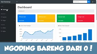 1  Tutorial Pembuatan Aplikasi Stock Barang Berbasis Web  Template  Setup Database [upl. by Nnael]