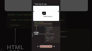 Tooltip in html and css coding cssanimation webdevelopment css3animation python [upl. by Idahs]