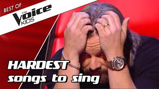 TOP 10  The HARDEST SONGS to sing in The Voice Kids 😵part 2 [upl. by Martens]