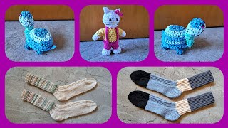 Socken amp Amigurumi • Hello Kitty • Schildkröte  Julebuergerfee [upl. by Gaston]