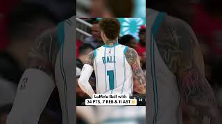 LaMelo Ball TOOK OVER in the Hornets season opening win 👏 shorts [upl. by Rubinstein96]