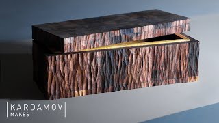 Simple but Extremely Beautiful  Textured Wooden Box Project [upl. by Radmilla]