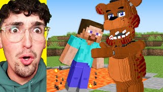 I Scared My Friend as FNAF in Minecraft [upl. by Nytsirk]