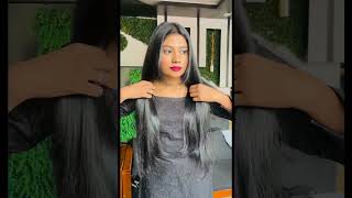 Hair treatment smoothening keratin before and after video😱shorts shortvideo short trending [upl. by Atinet]