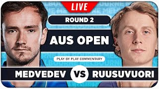 MEDVEDEV vs RUUSUVUORI • Australian Open 2024 • LIVE Tennis PlaybyPlay Stream [upl. by Olimac]