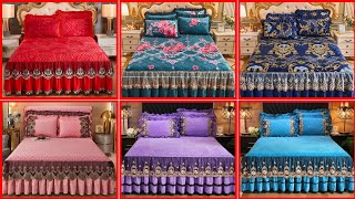 European Style Velvet Lace Bedding Premium Quality Velvet Lace Bed Linen [upl. by Ahsenid]