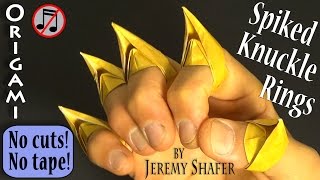 Origami Spiked Knuckles Cats Claws no music [upl. by Pavel]