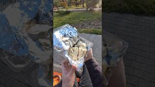 Eating khinkali outdoorsем хинкали на природе 🍴🏞️ asmr mukbang [upl. by Lleynad]