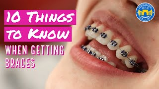 10 Things to Know When Getting Braces [upl. by Adnertal]