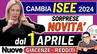 un NUOVO ISEE da APRILE 2024 ā˛ 4 NOVITĆ CAMBIANO GIACENZE PATRIMONI REDDITI e REGOLE PER I PAGAMENTI [upl. by Hall]