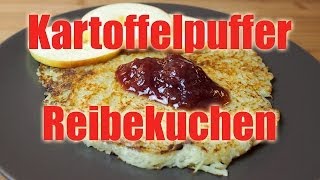 Kartoffelpuffer Reibekuchen  Vegan amp Fettarm Rezept VEGAN [upl. by Ji]