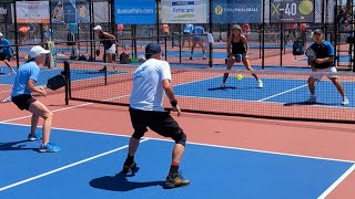 Mixed 60 Pickleball at US Open 2024 [upl. by Yelsehc]