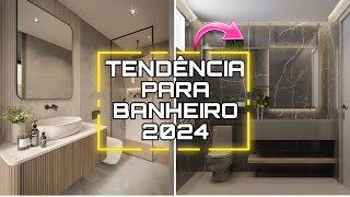 TENDÊNCIA DE DECORAÇÃO PARA BANHEIRO  DICAS E TENDÊNCIAS DO QUE VAI USAR EM BANHEIROS 2024 [upl. by Lalad]