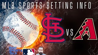 St Louis Cardinals VS Arizona Diamondbacks MLB Sports Betting Info for 42424 [upl. by Kcarb]