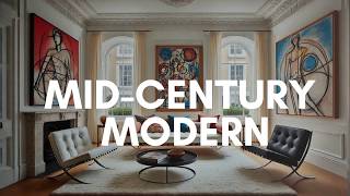 Mid Century Modern Interior Design Style  100 Ideas [upl. by Ellerad]