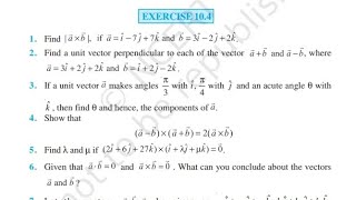 One Shot Class 12 Maths New Book Exercise 104  maths class 12 chapter 10 exercise 104 one shot [upl. by Nnyloj]