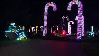 Experience the drivethru holiday light show in San Jose [upl. by Nohj350]